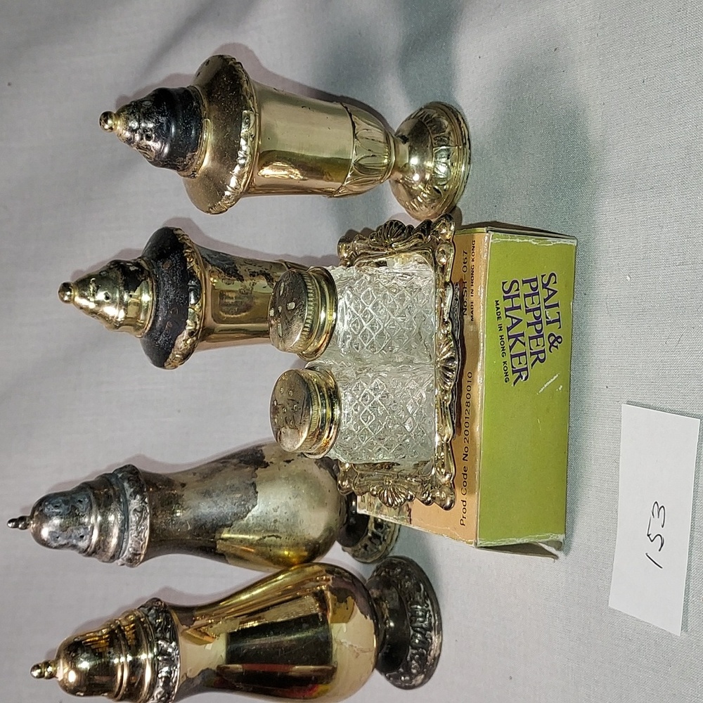 Vintage Salt & Pepper Shakers Set of 3